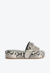 Sandália Plataforma Animal Print Schutz Viena