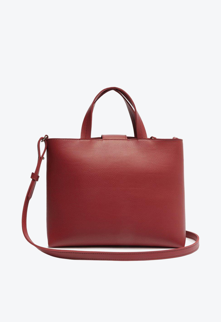 Bolsa Tote Pouch Roxa Anacapri Divisórias Média
