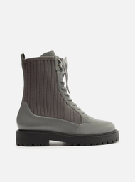 Bota Coturno Cinza Arezzo Salto Baixo
