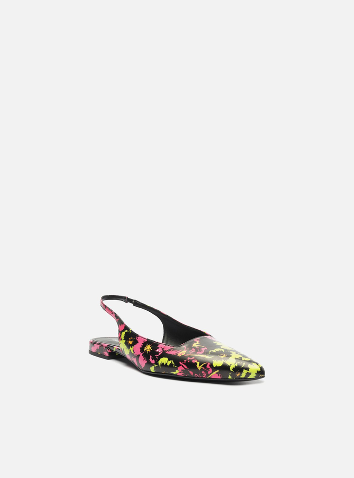 Sapatilha Estampas Arezzo Color Estampa Bico Fino Slingback