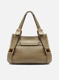 Bolsa Tote Cinza Couro Gretha Grande