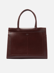Bolsa Shopping Vinho Grande Bolso Costuras