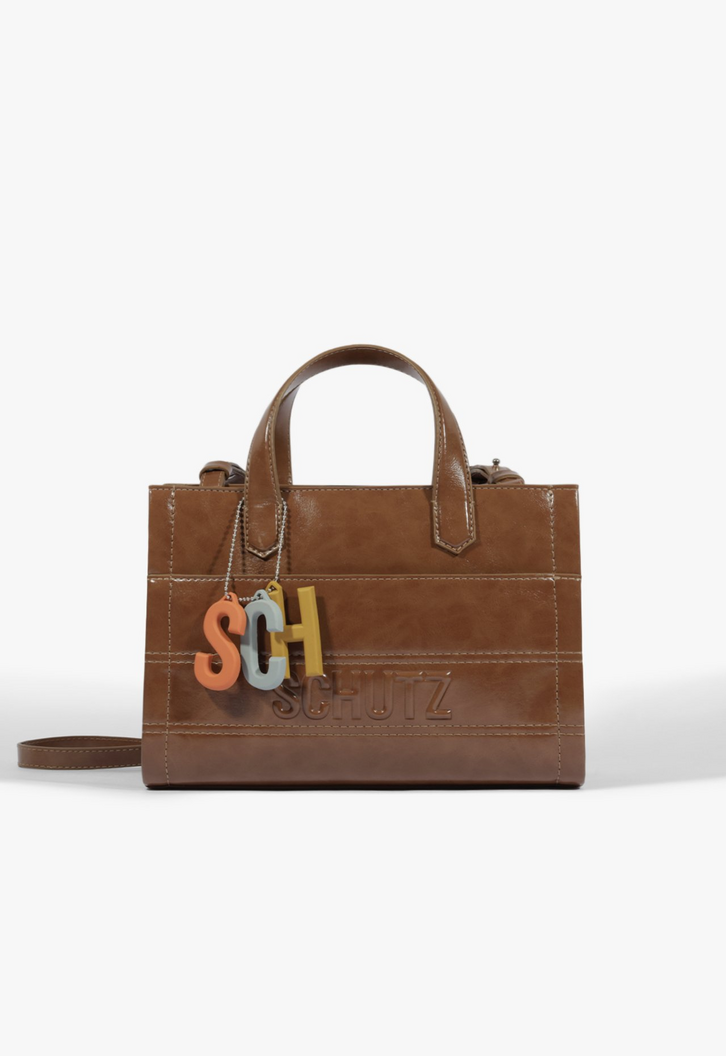 Bolsa Tote Média Sian Marrom | ZZ MALL