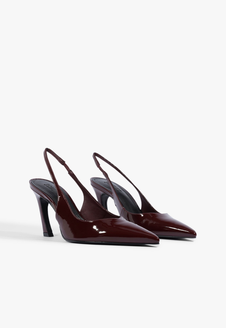 Scarpin Slingback Lexi Couro Vermelho