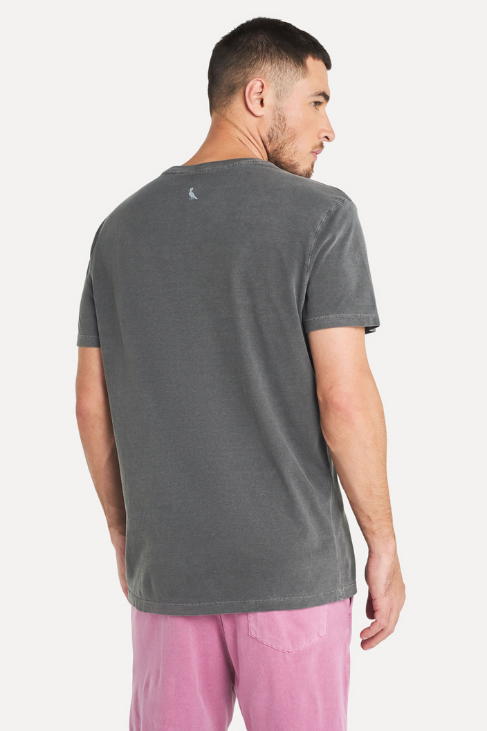 CAMISETA PRETA RESERVA ESTAMPADA PICA-PAU REGISTRO 3D