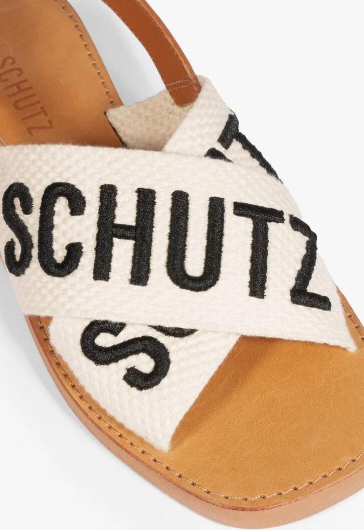 Rasteira Schutz Off White