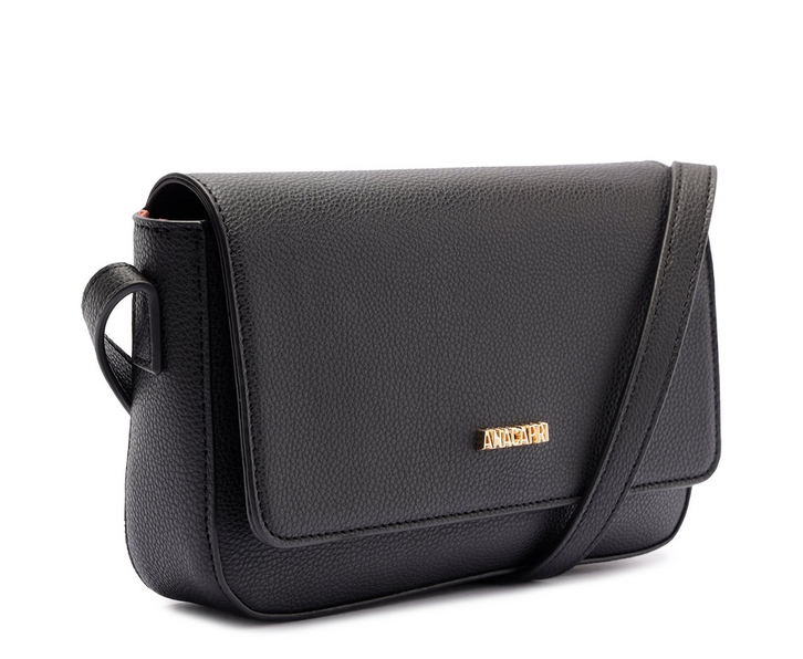 Bolsa Tiracolo Estruturada Preta | ZZ MALL