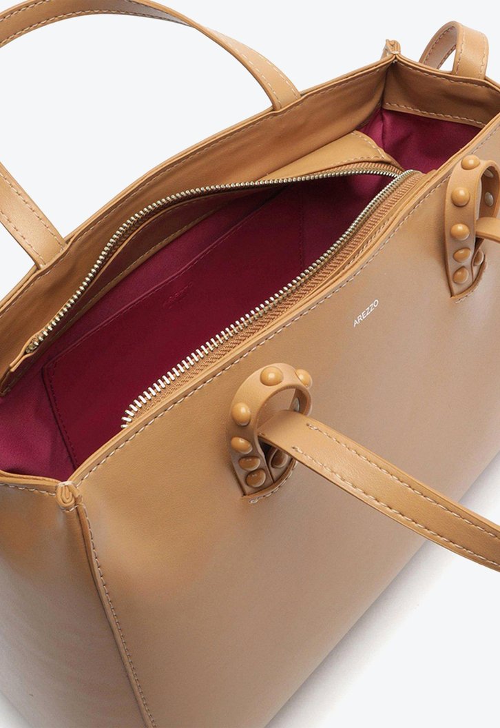 Bolsa Tote Básica Marrom Arezzo Grande