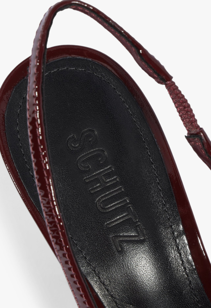 Scarpin Slingback Lexi Couro Vermelho