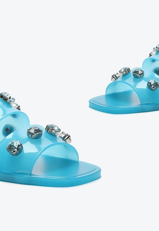 SANDÁLIA RASTEIRA AZUL SCHUTZ JELLYS STUDS