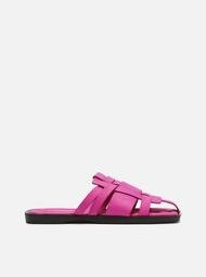 Mule Rasteira Rosa Arezzo Fisherman