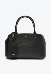 Bolsa Tiracolo Preta Arezzo Couro Wave Bella Pequena