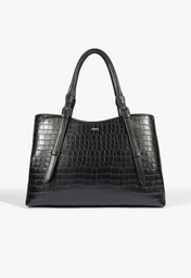 Bolsa Tote Grande Maeve Croco Marrom | ZZ MALL