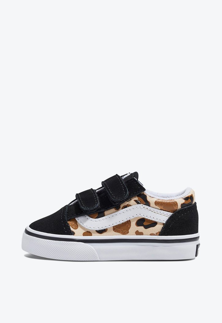 Tênis Old Skool Leopard Glitter Black Brown Infantil