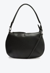 Bolsa Tiracolo Preta Anacapri Lisa Média
