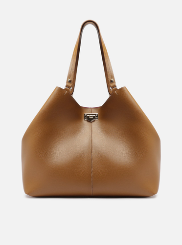 Bolsa Shopping Caramelo Grande Encaixe Metal | ZZ MALL