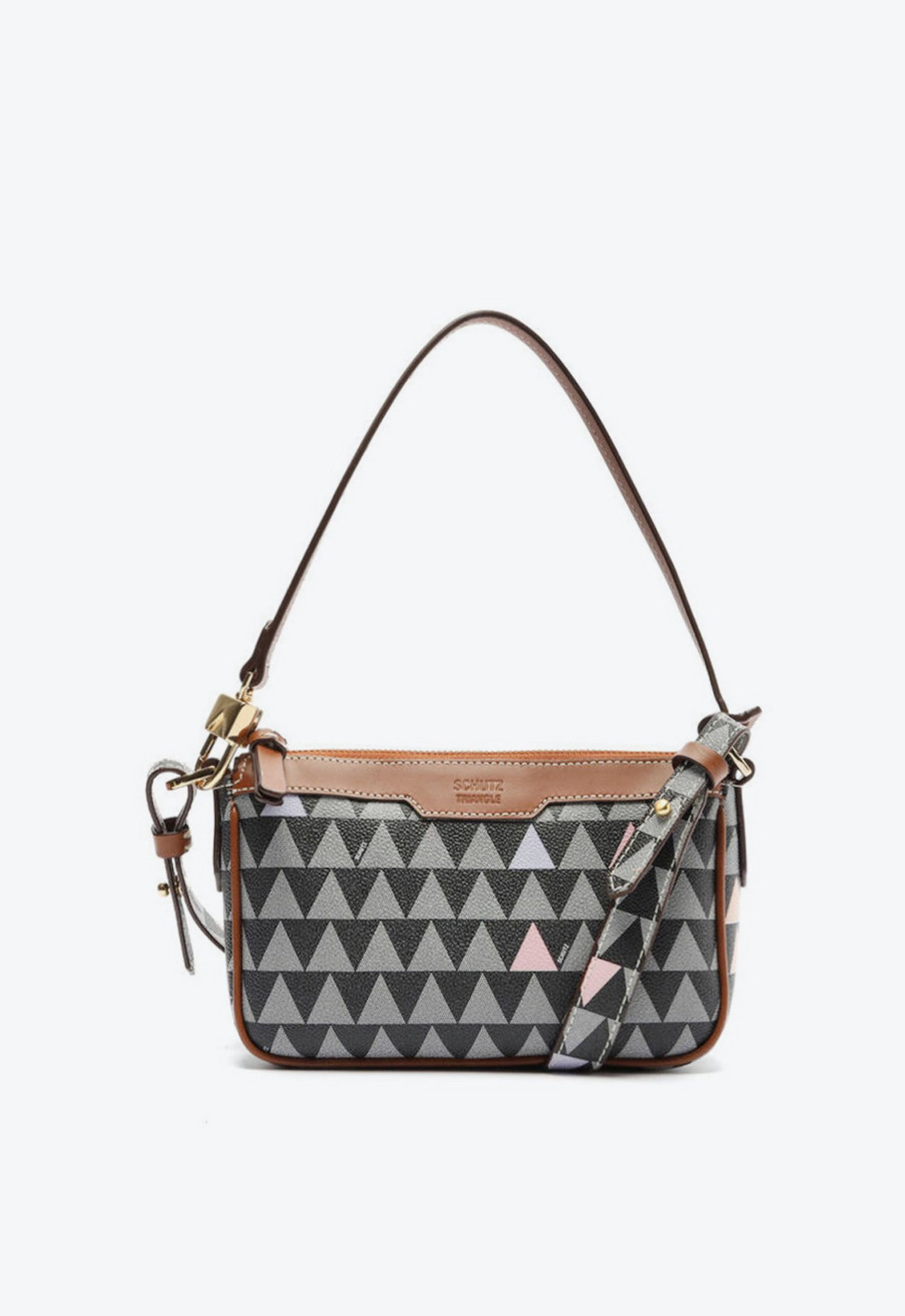 Bolsa Tiracolo Preta Schutz Triangle | ZZ MALL