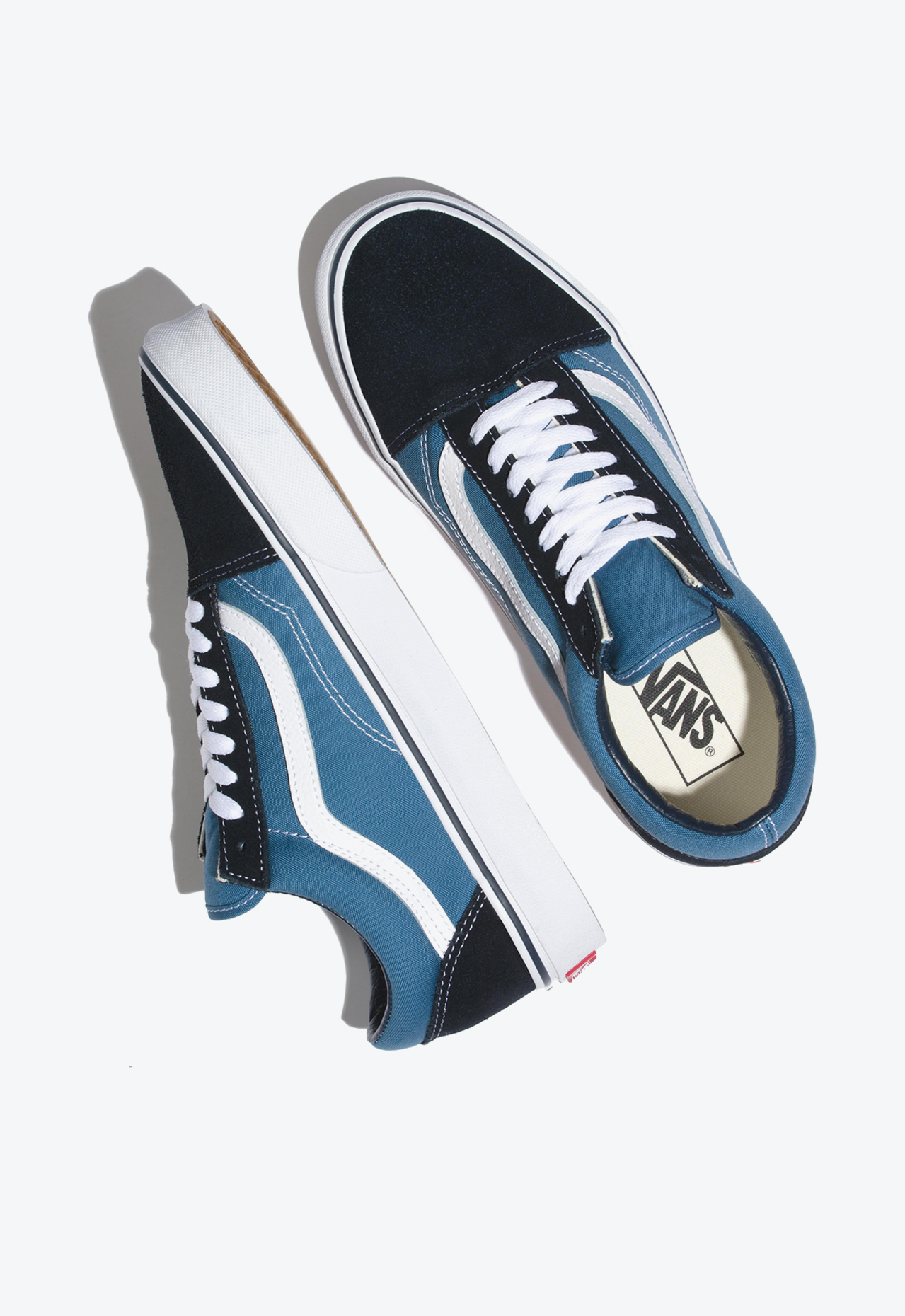Yellow and blue old skool vans sale
