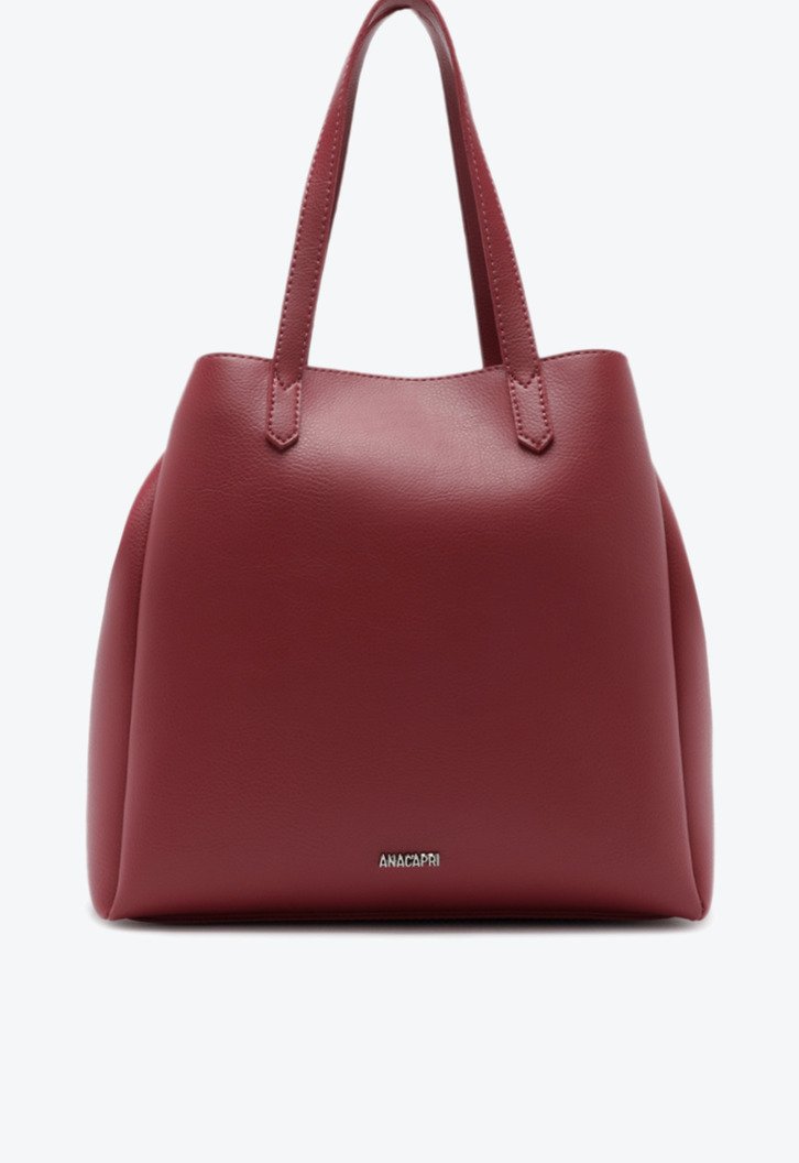 Bolsa Shopping Grande Assimétrica Roxa