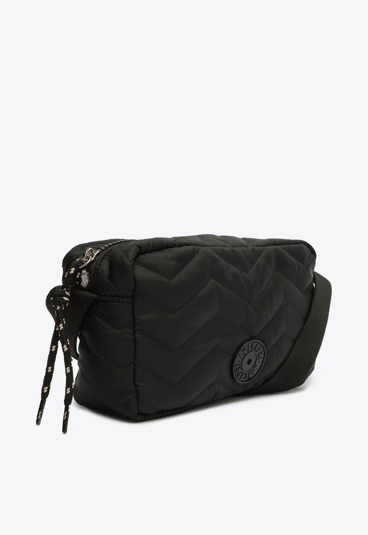 Bolsa Tiracolo Preta Matelassê Nylon