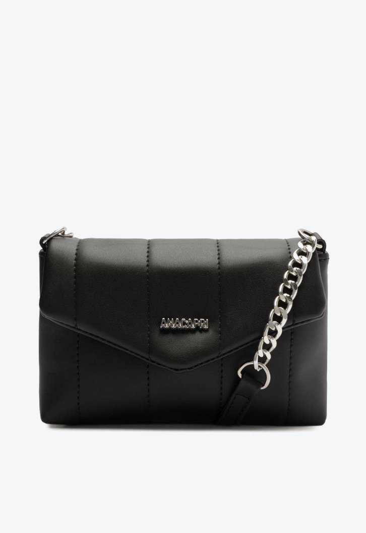 高品質の激安 Bolsa MALL ZZ | Acolchoada Pequena Anacapri Preta Tiracolo 小物