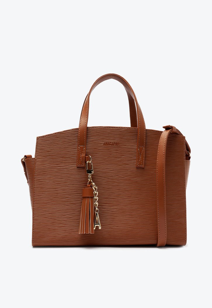Bolsa Tote Grande Barbicacho Marrom