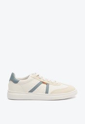 Tênis Pontilhado Lateral Branco e Azul