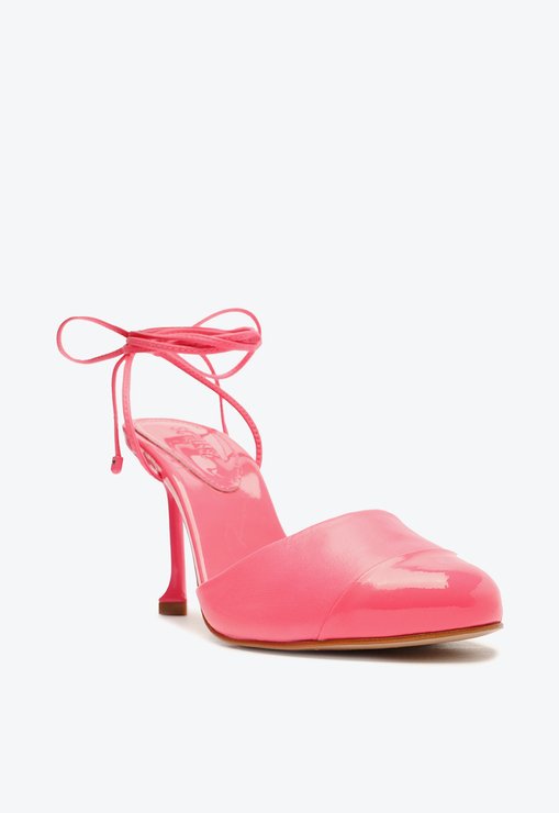 Sapato Scarpin Cecilia Couro Rosa
