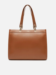 Bolsa Shopping Marrom Arezzo Grande Ilhós