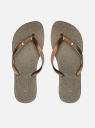 Chinelo De Dedo Dourado Arezzo Injetado Brizza