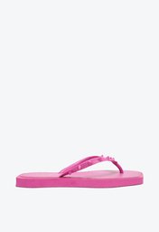 Chinelo De Dedo Roxo Arezzo Brizza Bico Quadrado Rock