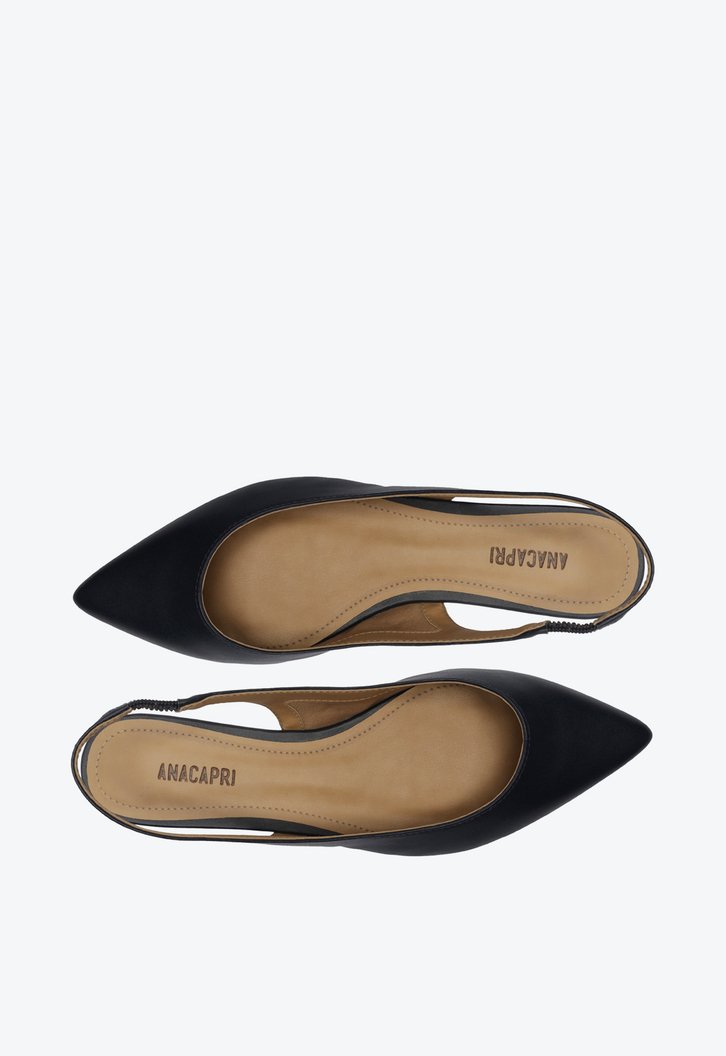 Sapatilha Azul Anacapri Slingback Bico Fino