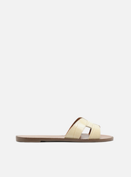 Sandália Rasteira Off-White Croco