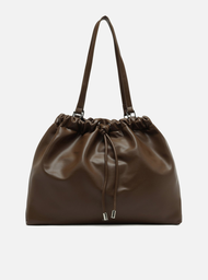 Bolsa Tiracolo Marrom Grande