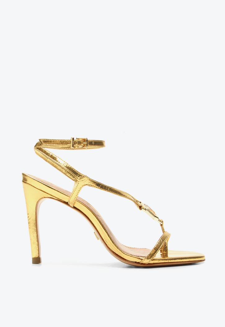 Sandália Cléo Dourada | ZZ MALL