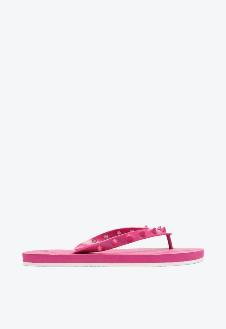 Chinelo De Dedo Rosa Brizza Studs Rock