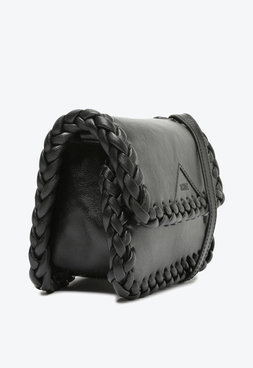 BOLSA TIRACOLO PRETA SCHUTZ PEQUENA ALISHA COURO