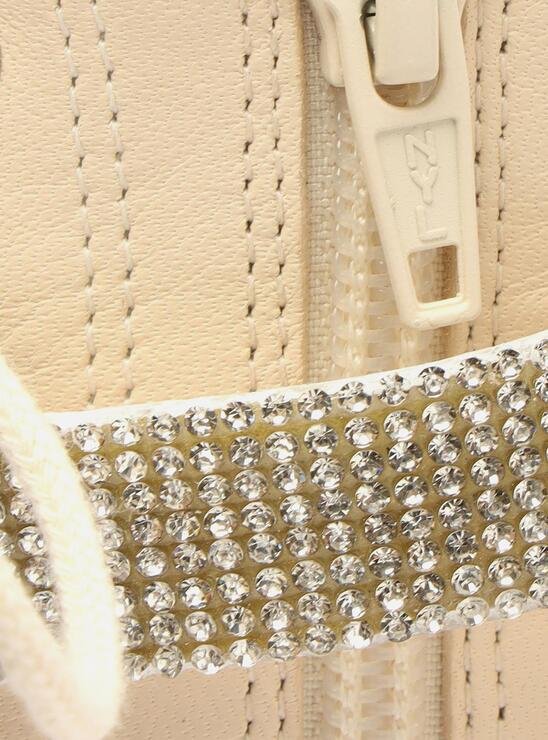 COTURNO INFANTIL OFF-WHITE AREZZO TIRA STRASS BAMBINI