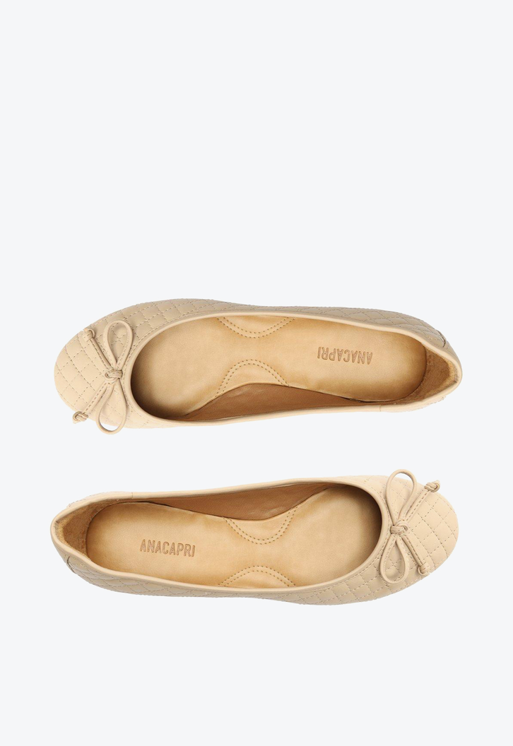 Sapatilha Nude Anacapri Taupe Matelassê