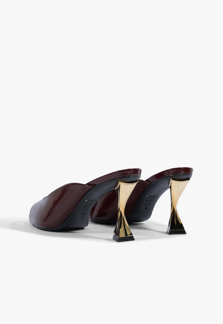 Mule Fierce Couro Vinho