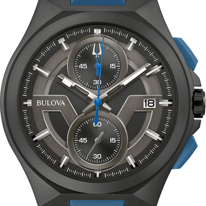 Relógio Azul Vivara Bulova Máquina Masculino 98B380