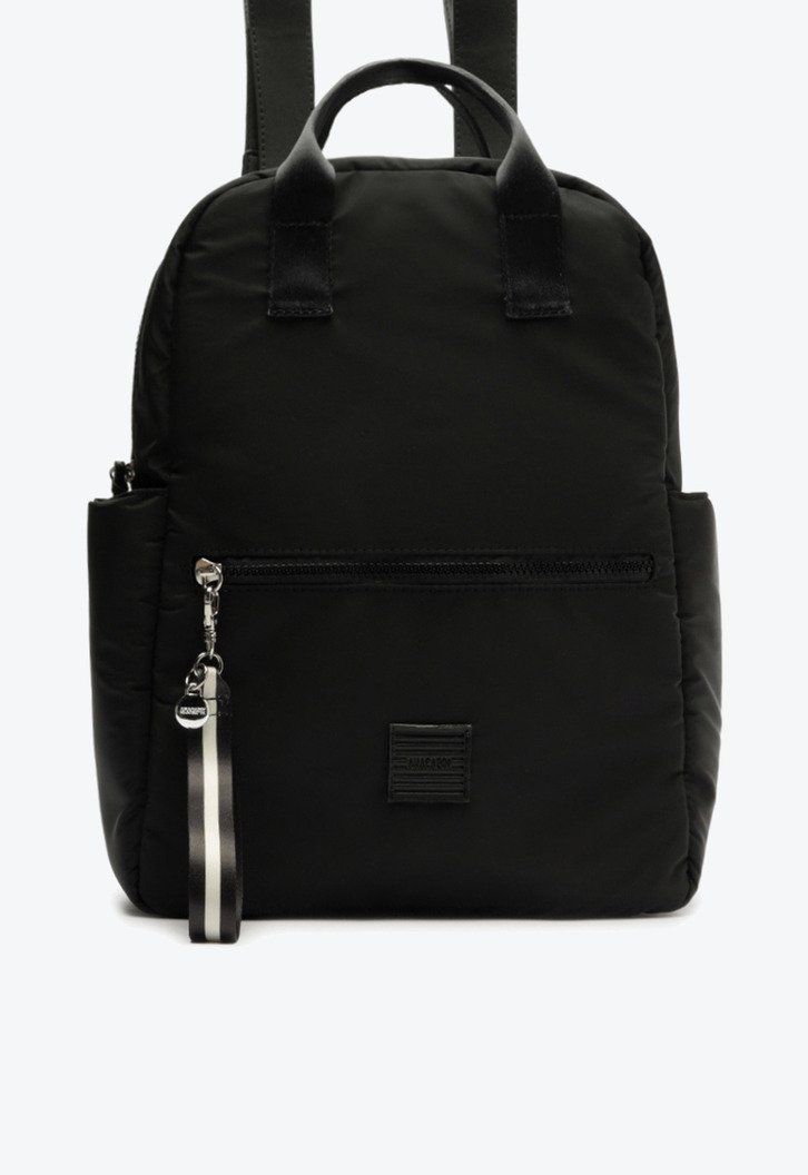 Mochila Preta Anacapri Grande Sporty Nylon