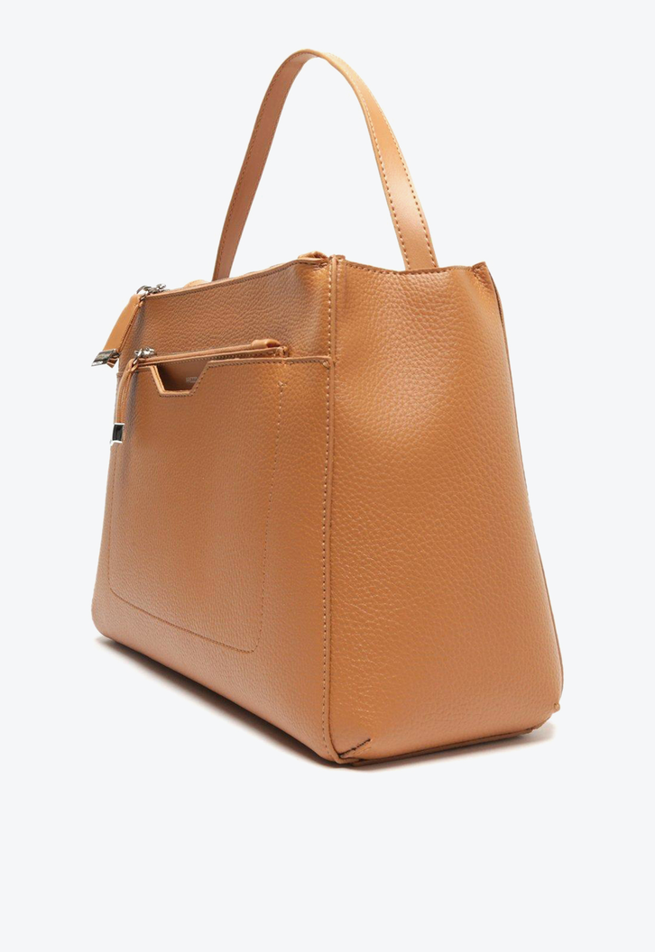 Bolsa Tote Nude Arezzo Emilly Grande