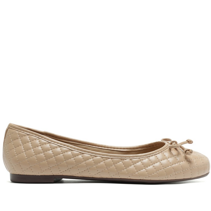 Sapatilha Matelassê Laço Bege