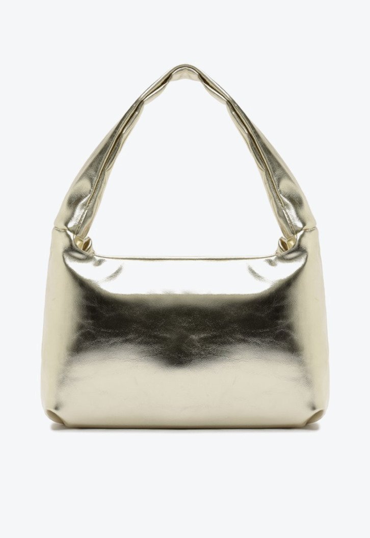 Bolsa Shopping Média Adorno Dourada