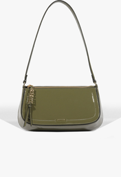 Bolsa Maxi Tina Verniz Verde