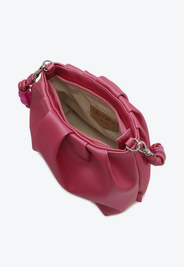 Bolsa Tiracolo Rosa Anacapri Franzida Pequena