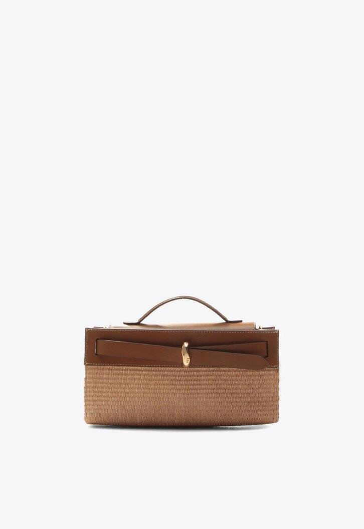 Bolsa Clutch Lilian Pequena Marrom