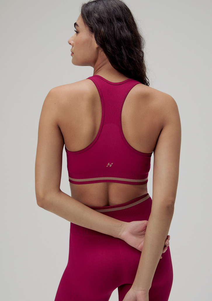 Top Rosa Hering Esportivo Nadador Sem Costura