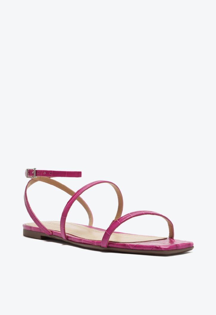 SANDALIA RASTEIRA COURO ROSA